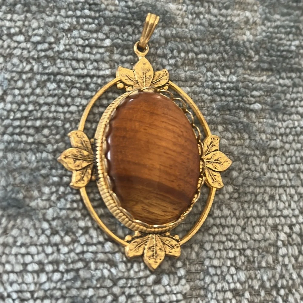Vintage Tiger’s Eye Pendant - Picture 3 of 8